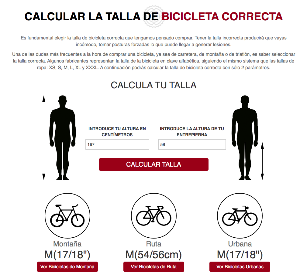Cómo saber la talla correcta de una bicicleta para ti