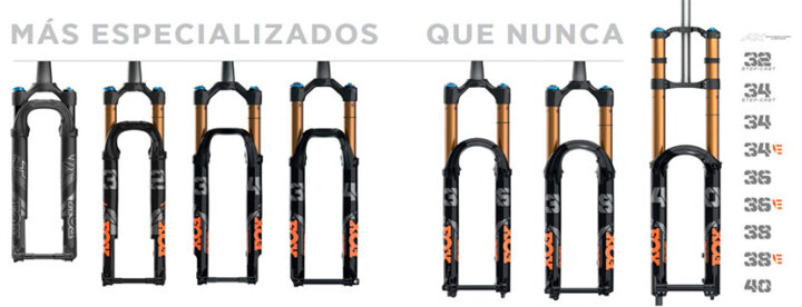 cuantas medidas de horquillas existen