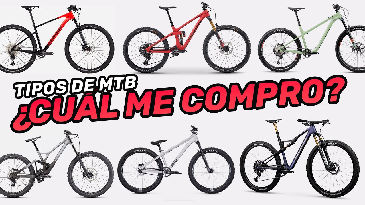 Cuántos tipos de MTB existen y cómo elegir el adecuado