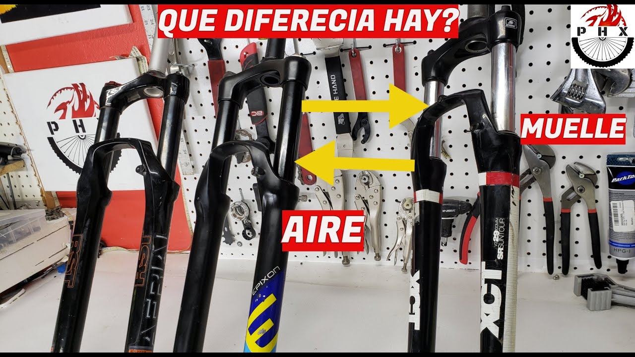 Descubre cómo identificar si tu horquilla es de aire o de muelle