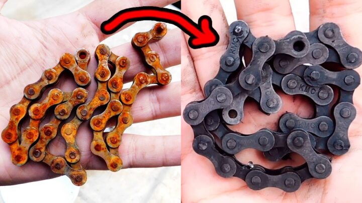 elimina el oxido de tu cadena de forma facil y efectiva