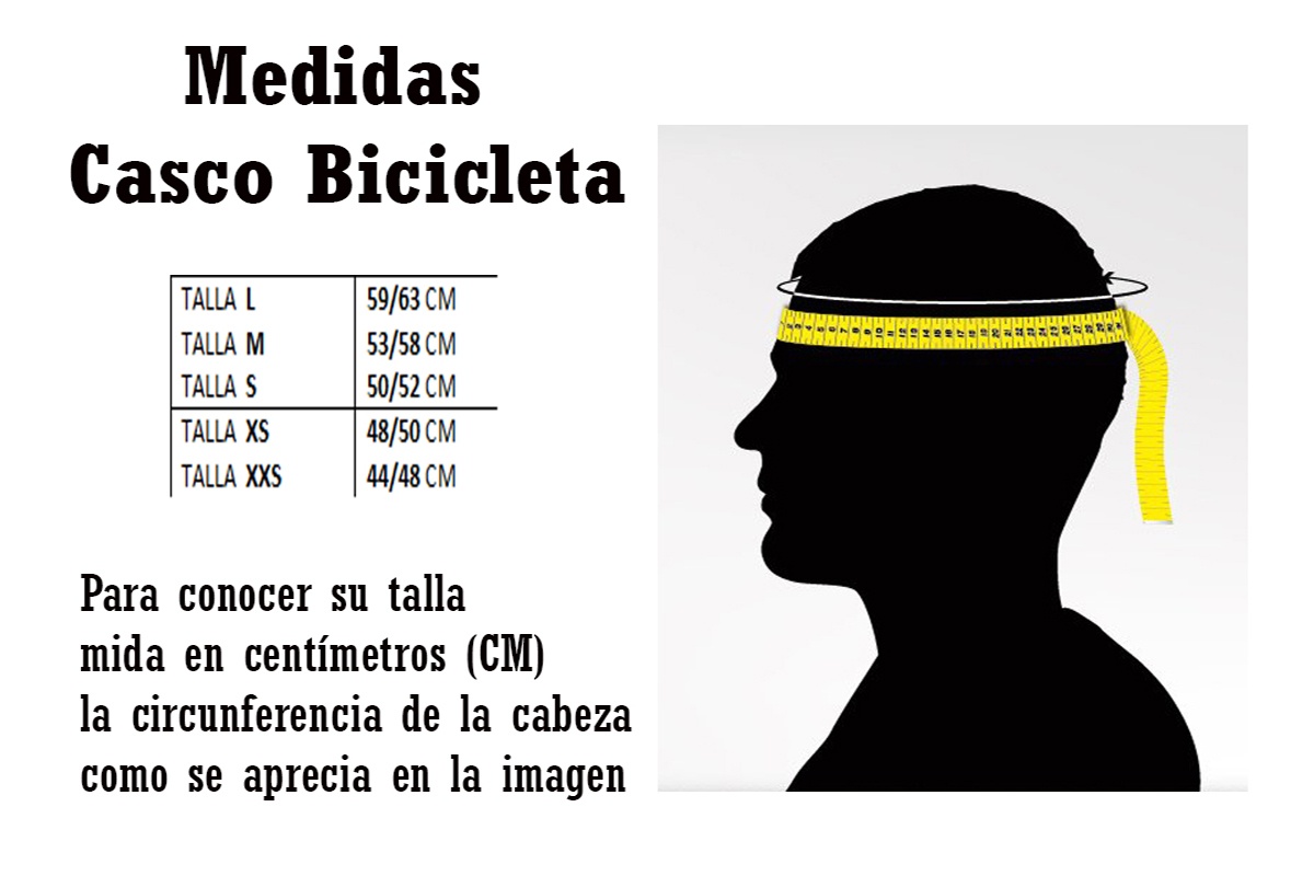 Encuentra tu talla perfecta de casco de bicicleta