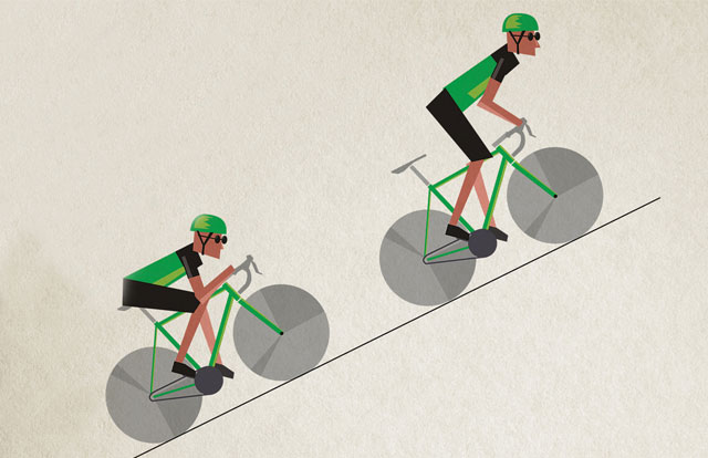 la mejor estrategia de velocidad para subir en bicicleta no te quedes atras