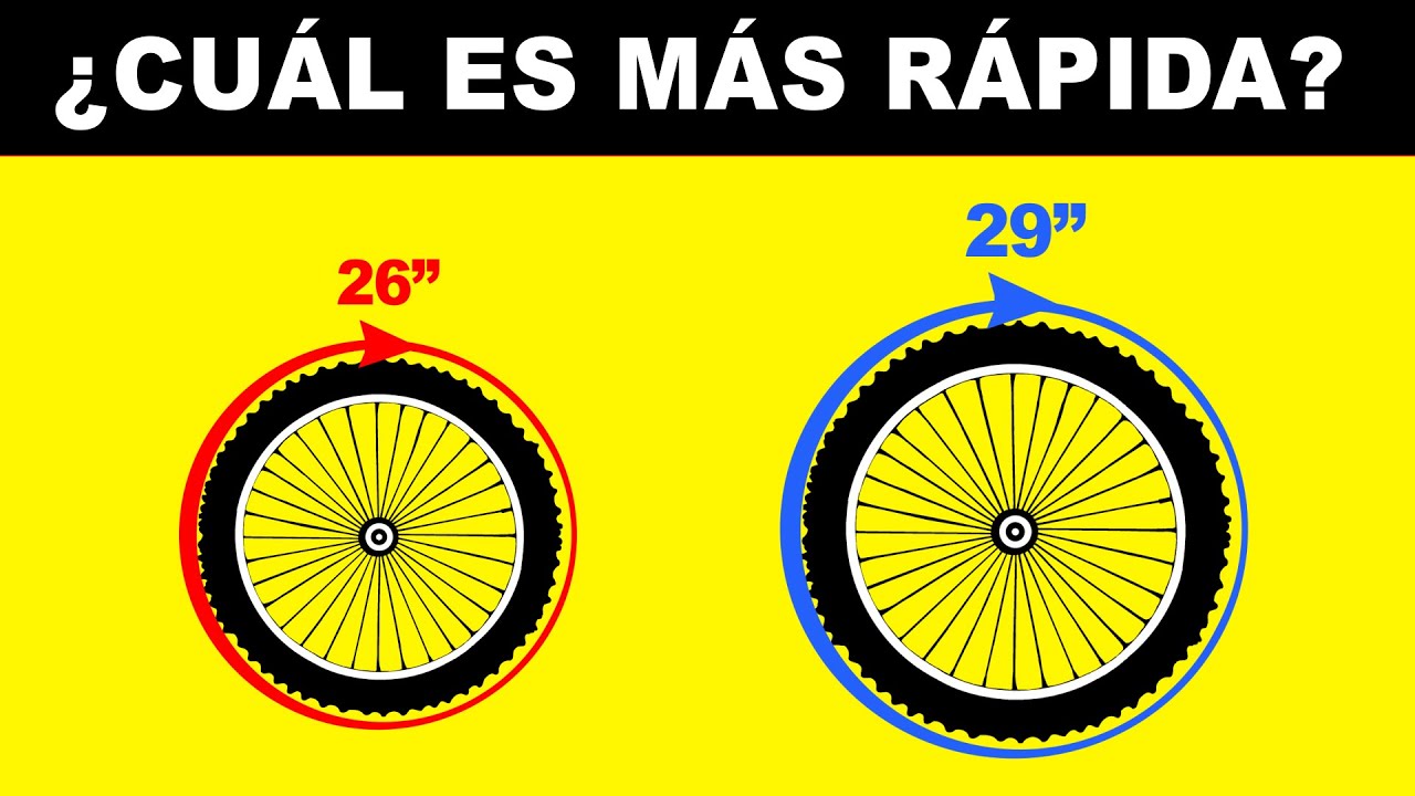 Qué rueda de la bicicleta va más rápido